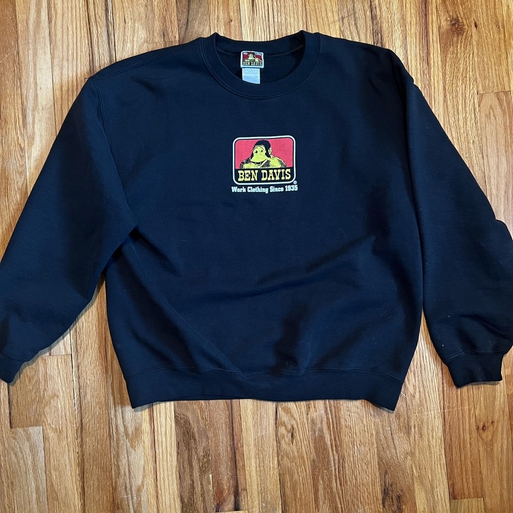 Ben Davis logo crewneck sweater -L